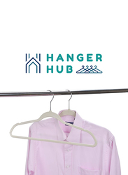 Hanger Hub 20-Piece Premium Velvet Hangers, Beige