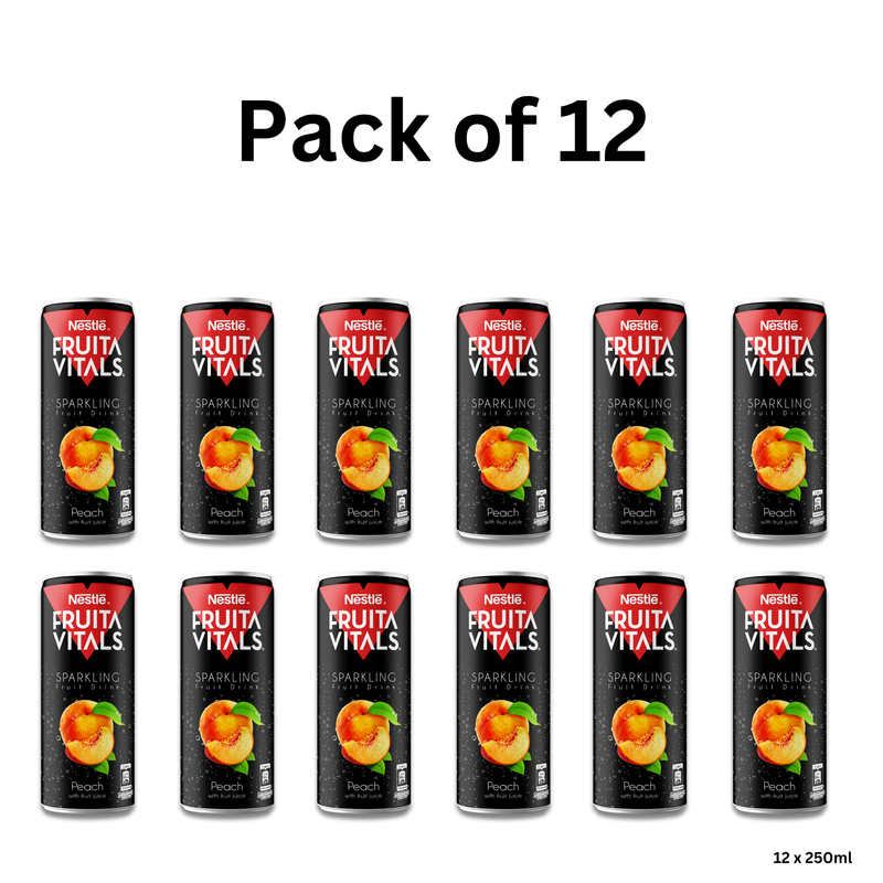 

Nestle Sparkling Peach Fruit Drink 12 X 250 ml