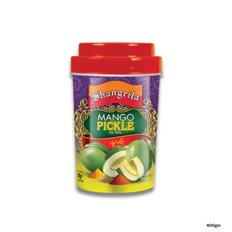 

Shangrila Mango Pickle 400gm ( P.J )