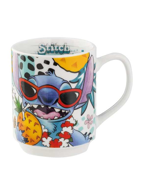 

Egan 350ml Disney Stitch Porcelain Stackable Mug, White