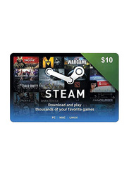 Steam 10 Dollar Gift Card, Multicolour