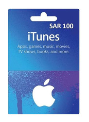 Apple 100 SAR KSA iTunes Gift Card, Blue