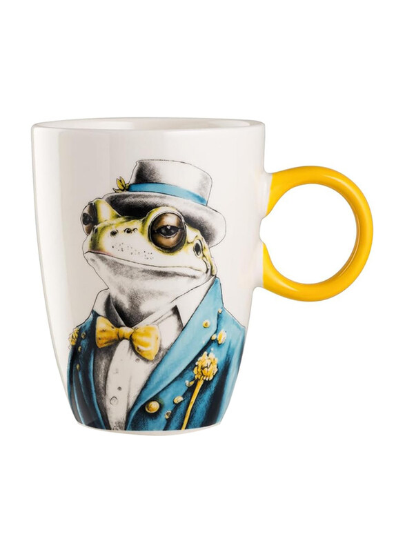 

Egan 430ml Toad Human Essence Bone China Coffee Mug, Multicolour