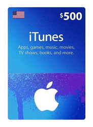 Apple 500 Dollar USA iTunes Gift Card, Blue
