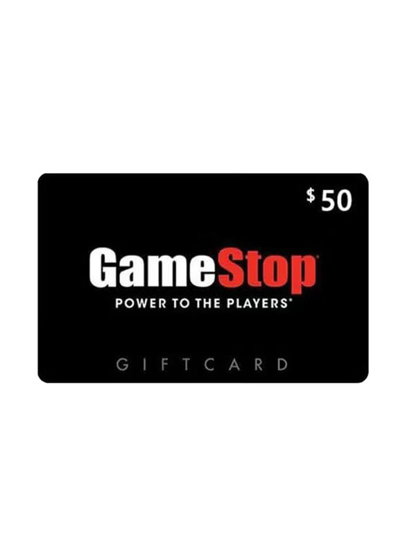 Gamestop 50 Dollar Gift Card for PC Games, Black