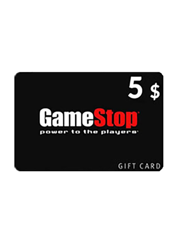 Gamestop 5 Dollar Gift Card for PC Games, Black