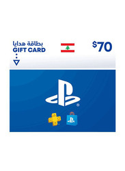 Sony PSN LEB Store 70 Dollar Gift Card for PlayStation, Multicolour