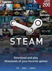 Steam UAE Steam 200 AED Gift Card for PC & MAC, Multicolour