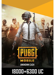 PUBG Mobile 18000 + 6300 UC Global Digital Code for Mobile Games, Multicolour
