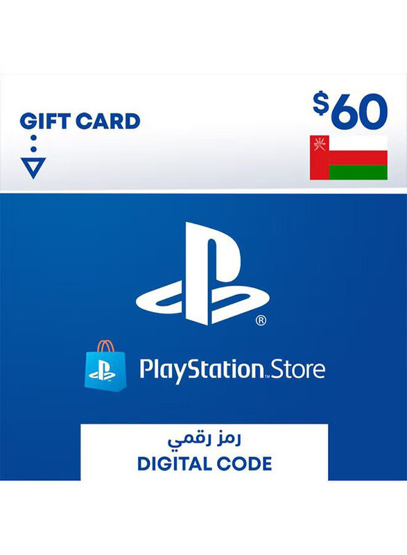 Sony PlayStation Network Oman 60 Dollar Gift Card for PlayStation, Multicolour