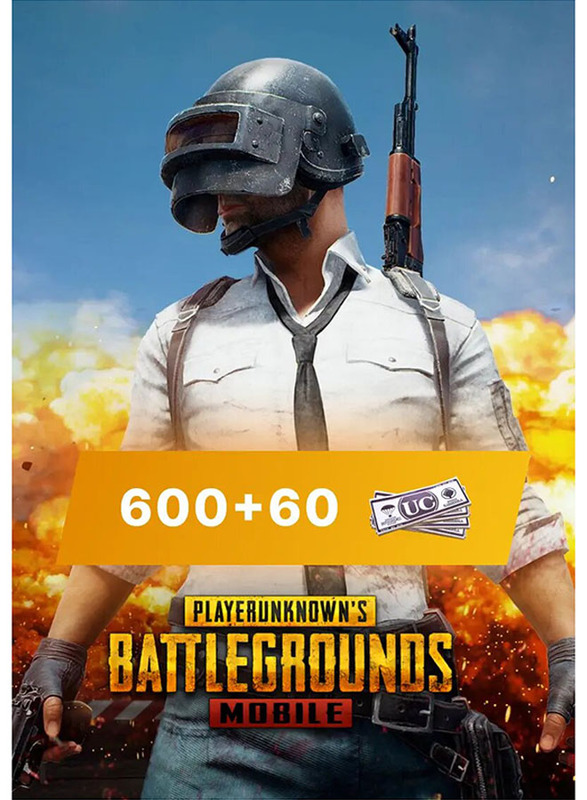 PUBG Mobile UC Top Up 600 + 60 Digital Code for Mobile Game, Multicolour