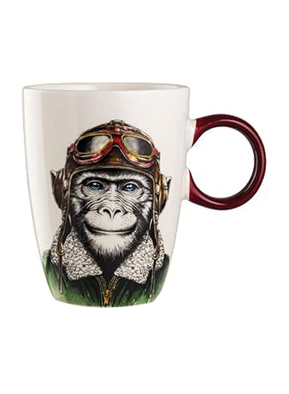 

Egan 430ml Monkey Human Essence Bone China Coffee Mug, Multicolour