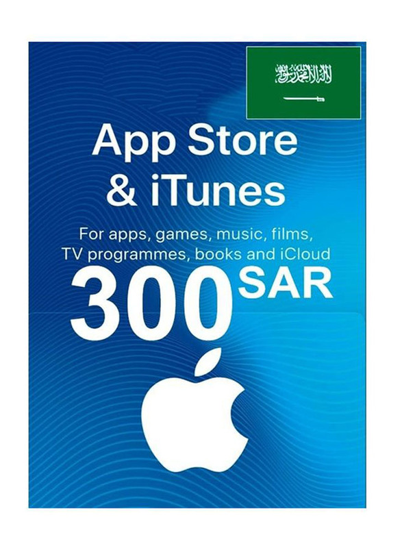 Apple 300 SAR KSA iTunes Gift Card, Blue