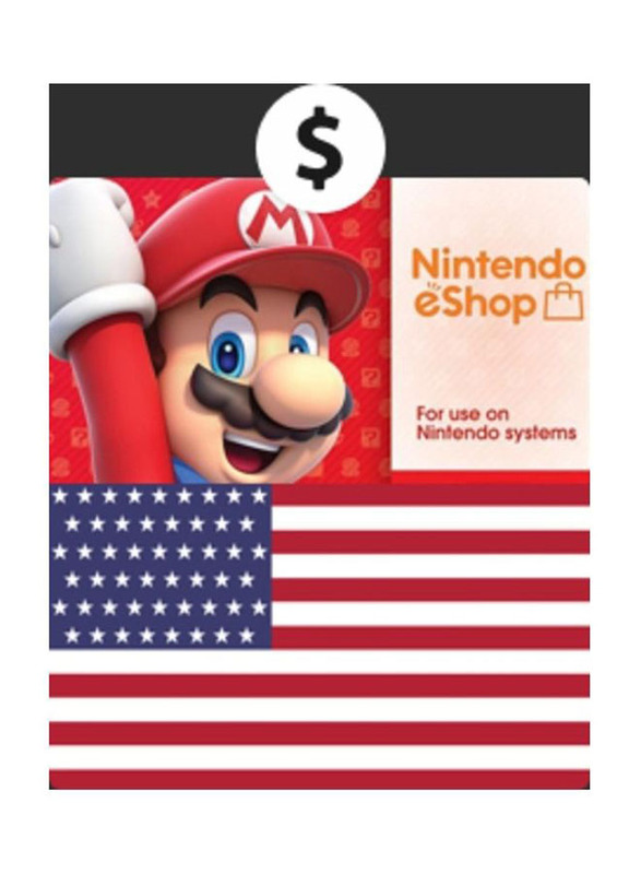 Nintendo US Account $10 Gift Card with Delivery Via SMS/Whatsapp for Nintendo Switch, Wii U, and Nintendo 3DS, Multicolour
