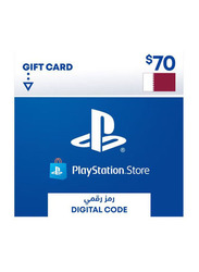 Sony PlayStation Network Qatar 70 Dollar Gift Card for PlayStation, Multicolour