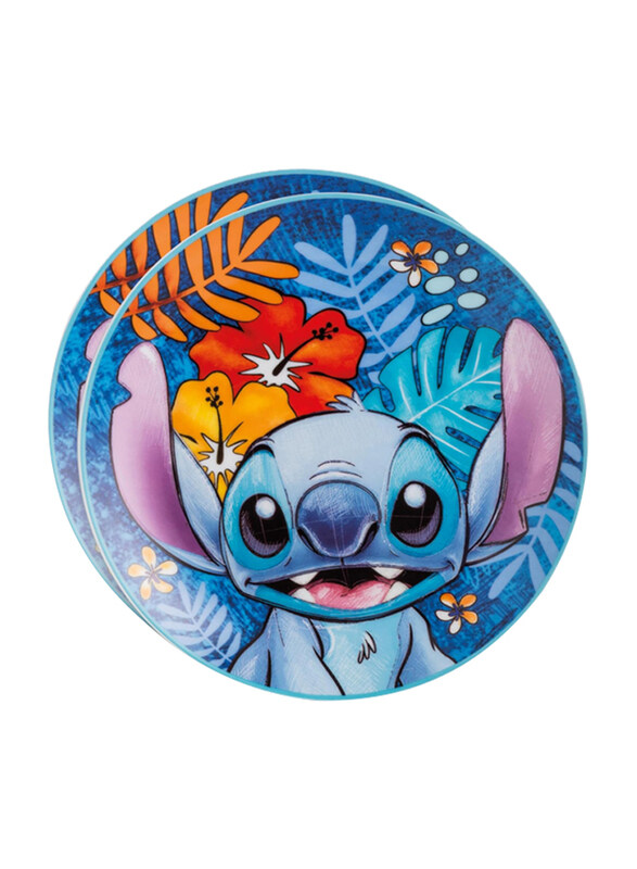 

Egan 2-Piece Disney Stitch Dessert Plate Set, Blue