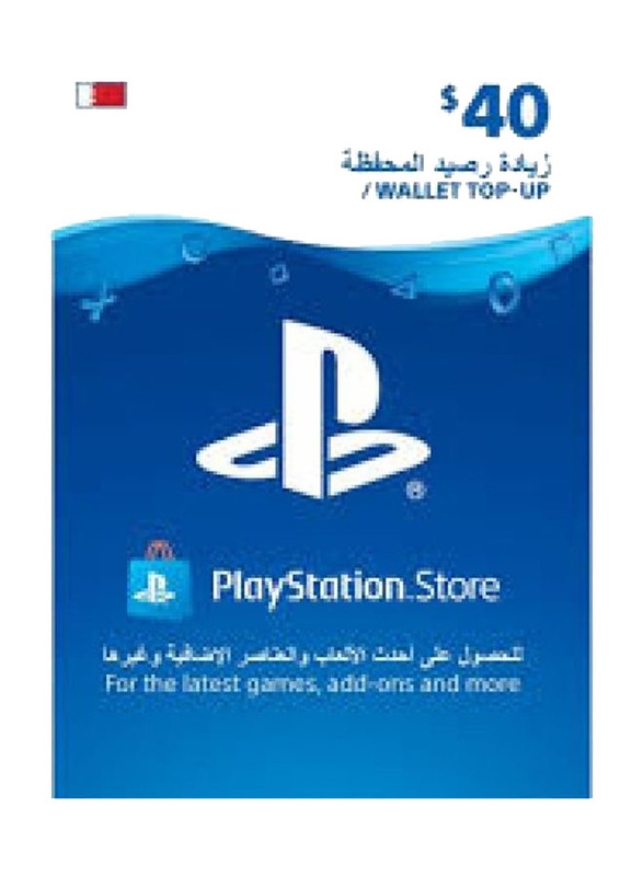 Sony PlayStation Network BH Store 40 Dollar Wallet Top-Up Gift Card for PlayStation PS4 PS3 & PSVita, Multicolour