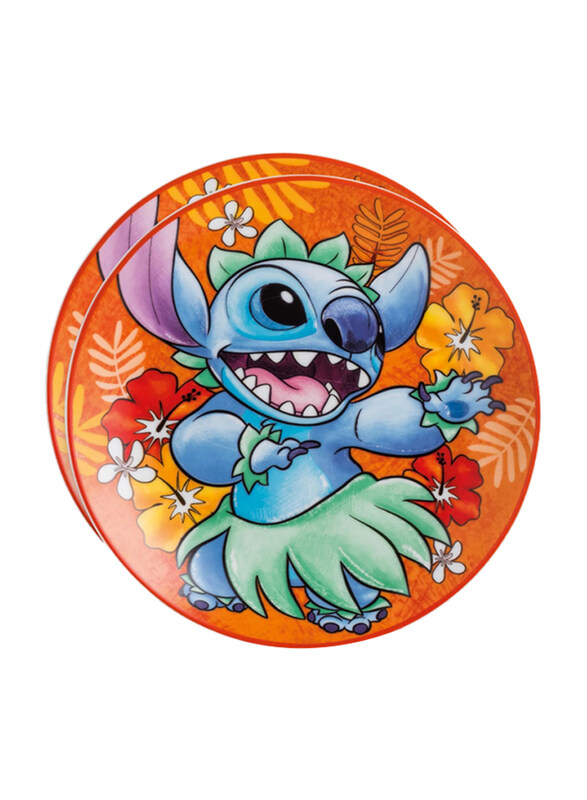 

Egan 2-Piece Disney Stitch Dessert Plate Set, Orange
