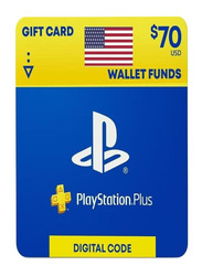 Sony PlayStation US 70 Dollar Wallet Funds Digital Code for PlayStation, Multicolour