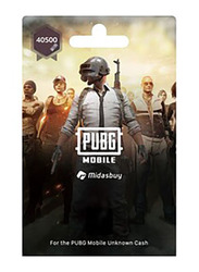 PUBG Mobile UC Top Up 40500 Gift Card with Digital Code for Smartphone, Multicolour