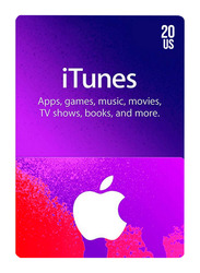 Apple 20 Dollar USA iTunes Gift Card, Multicolour