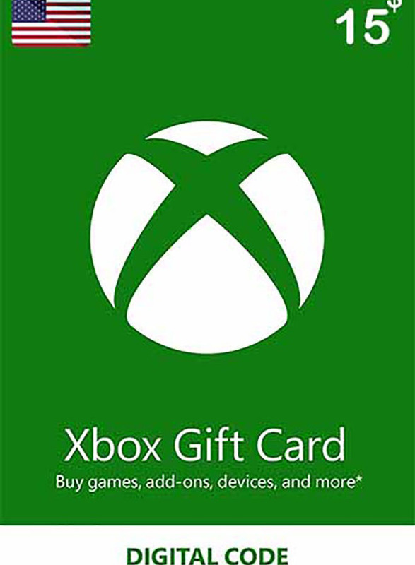Microsoft Xbox Card 15 Dollar USA for Xbox, Multicolour
