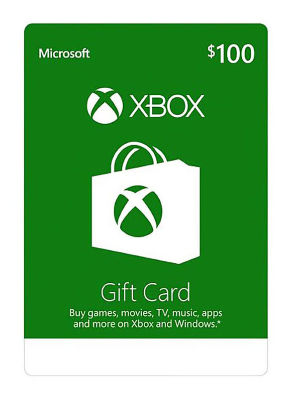Microsoft Xbox USA 100 Dollar Gift Card for Xbox, Green