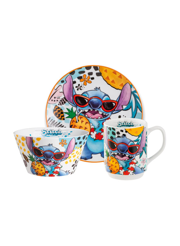 

Egan 3-Piece Disney Stitch Porcelain Tableware Set, Multicolour