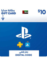 Sony PlayStation Network Via Sms UAE 10 Dollar Wallet Top-Up Gift Card for PlayStation PS4 PS5, Multicolour