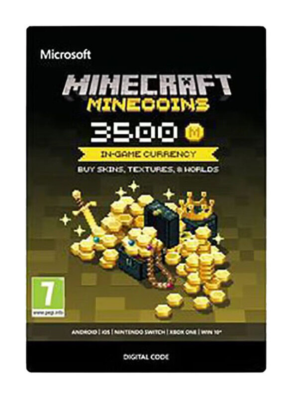 

Microsoft Minecraft 3500 Minecoins Pack Digital Code for Android/iOS/Nintendo Switch/Xbox One/Window 10, Multicolour