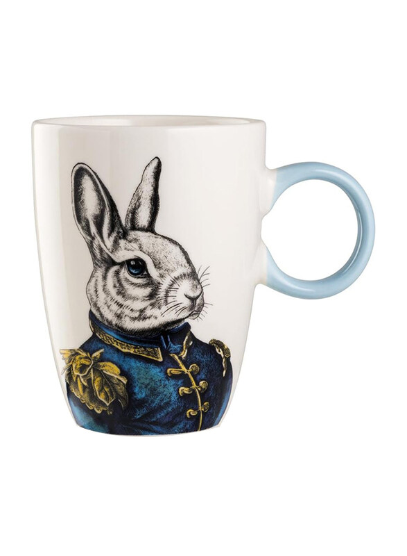 

Egan 430ml Rabbit Human Essence Bone China Coffee Mug, Multicolour