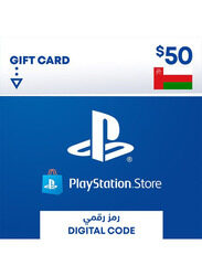 Sony PlayStation Network Oman 50 Dollar Gift Card for PlayStation PS4 PS3 & PSVita, Multicolour