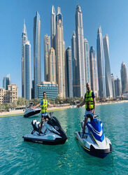 Nemo Water Sports 700 AED UAE Dubai Jet Ski 60 Minutes Digital Gift Card Delivery via SMS or WhatsApp, Multicolour