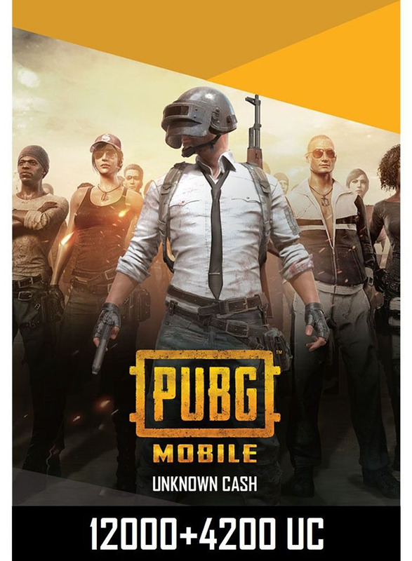 PUBG Mobile 12000 with 4200 UC Global Digital Code for Mobile Games, Multicolour