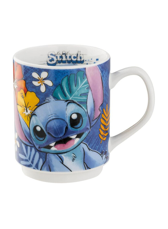 

Egan 350ml Disney Stitch Porcelain Stackable Mug, Blue