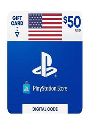 Sony PlayStation US 50 Dollar Digital Code for PlayStation, Multicolour