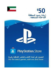 Sony PlayStation Network Kuwait Store 70 Dollar Wallet Top-Up Gift Card for PlayStation, Multicolour