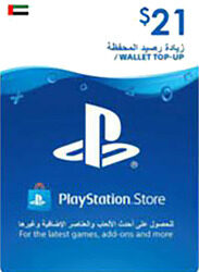 Sony PSN UAE Store 21 Dollar Gift Card for PlayStation, Multicolour