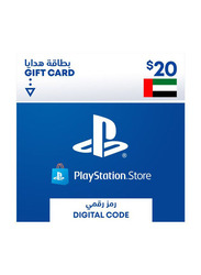 Sony $20 UAE Store Gift Card for PlayStation, Multicolour