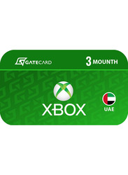 Microsoft UAE Xbox Gold 3 Month Gift Card for Xbox One, Green