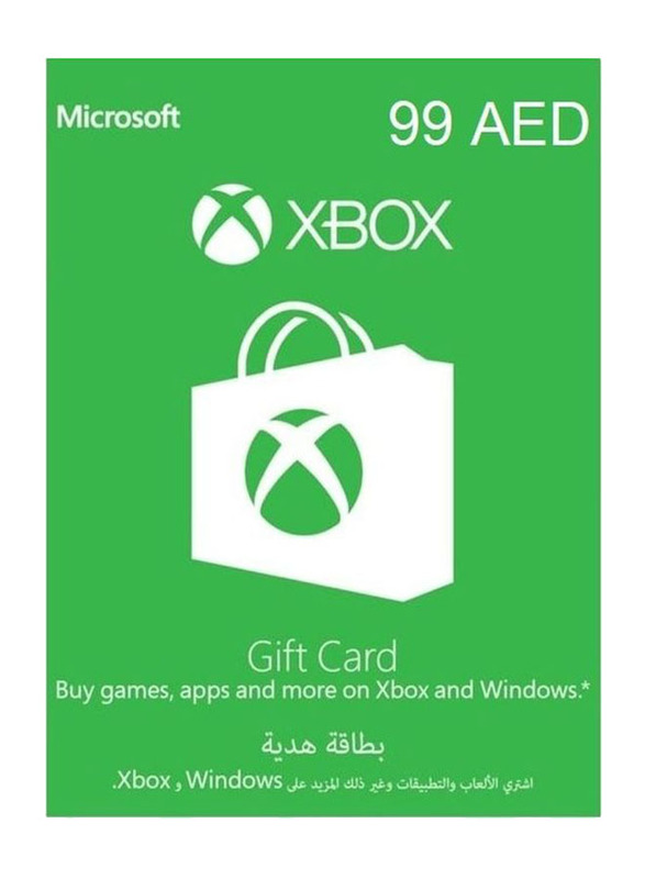 Microsoft Xbox Live UAE 99 AED Gift Card for Xbox One, Green