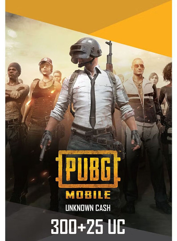 PUBG Mobile 300 with 25 UC Global Digital Code for Mobile Games, Multicolour