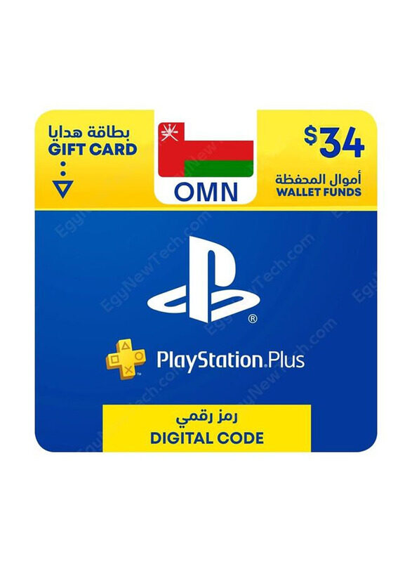 

Sony PSN OMAN 34 Dollar Digital Code Gift Card for PlayStation, Multicolour