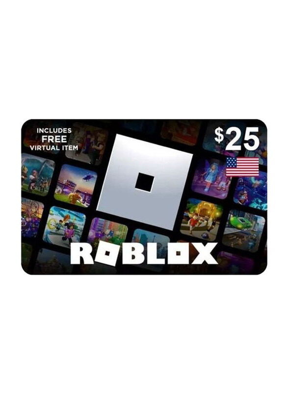 

Roblox Digital Card 25 Dollar for PC Games, Multicolour