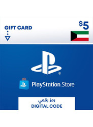 Sony $5 Kuwait Store Digital Code Gift Card for PlayStation, Multicolour