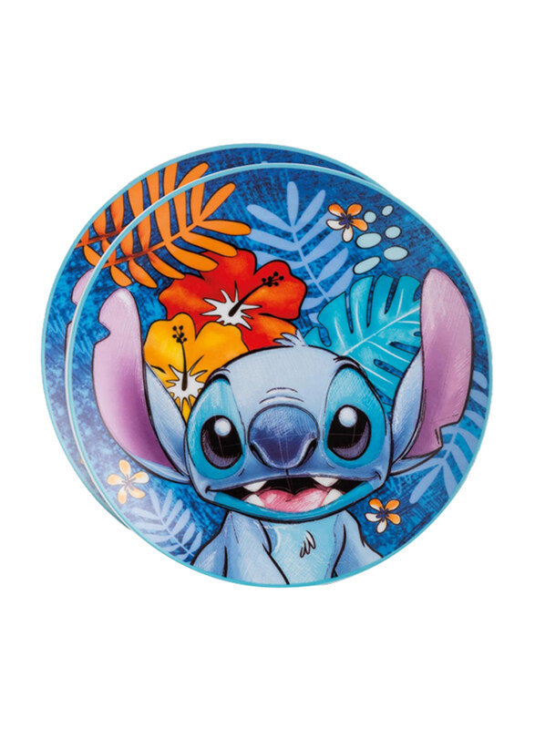 

Egan 2-Piece Disney Stitch Dessert Plate Set, Blue
