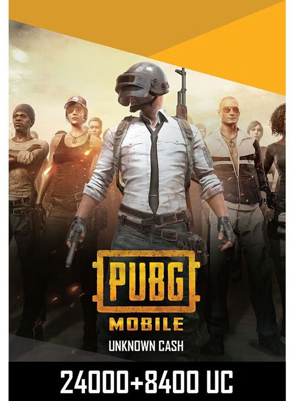 PUBG Mobile 24000 with 8400 UC Global Digital Code for Mobile Games, Multicolour