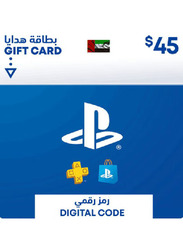 Sony PlayStation Network UAE 45 Dollar Wallet Top-Up Gift Card for PlayStation, Multicolour