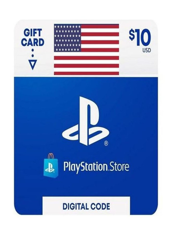 Sony $10 PlayStation US Digital Code Gift Card with Instant Delivery Via SMS/Whatsapp for PlayStation, Multicolour