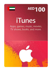 Apple 100 AED UAE App Store & iTunes Gift Card Delivery via SMS or WhatsApp, Red